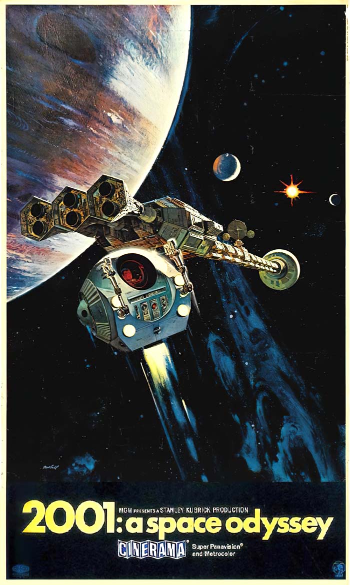 2001: A Space Odyssey (1968) vintage movie poster