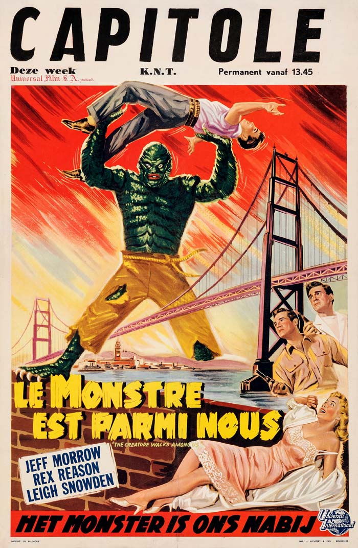 The Creature Walks Among Us (1956) vintage movie poster