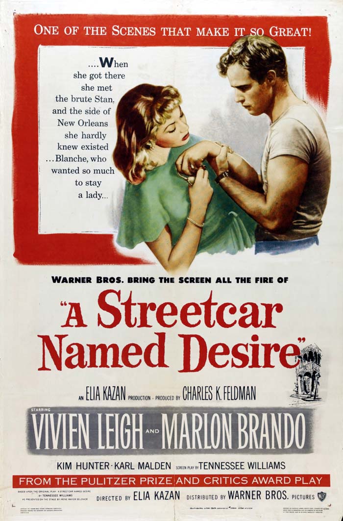 A Streetcar Named Desire (1951) vintage movie poster