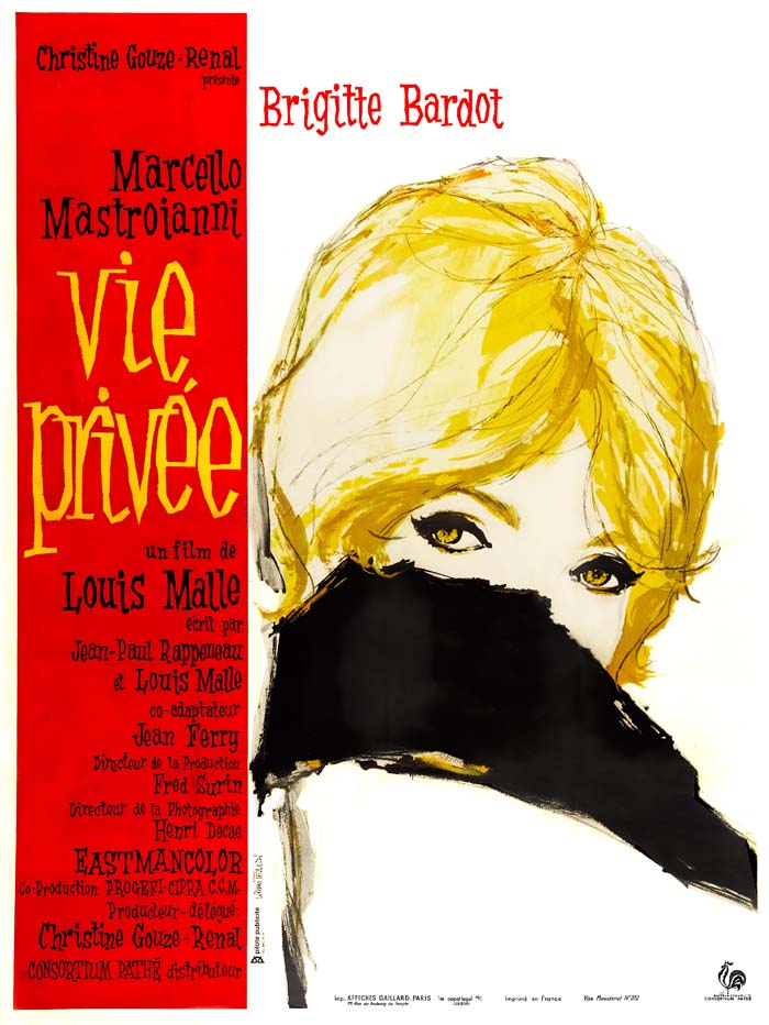 A Very Private Affair (1962) vintage movie poster
