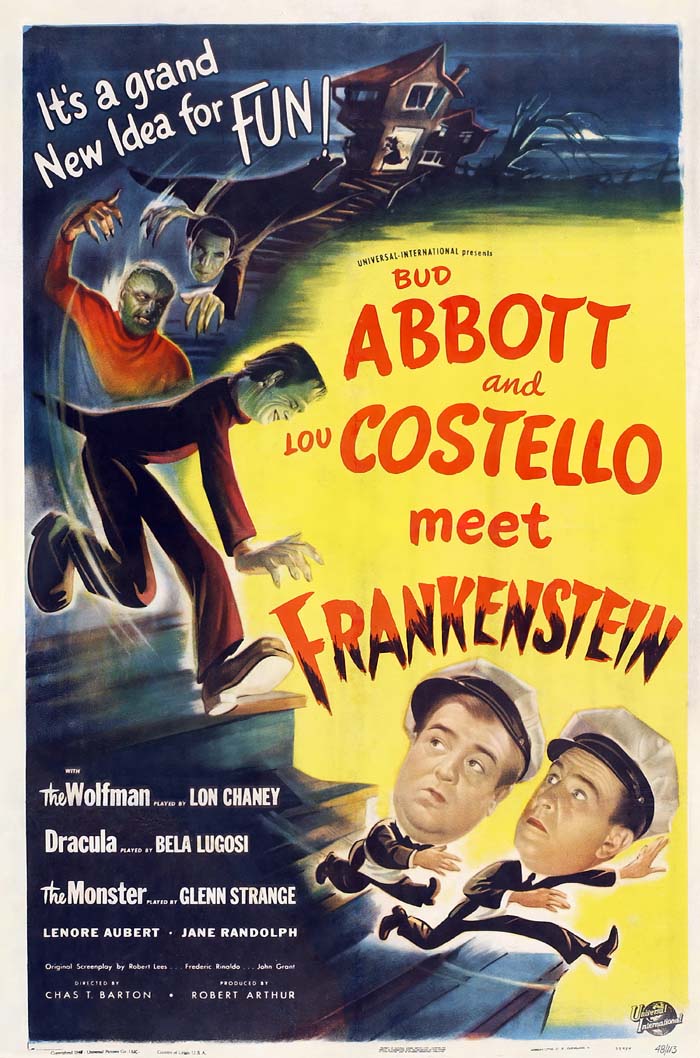 Abbott and Costello Meet Frankenstein (1948) vintage movie poster