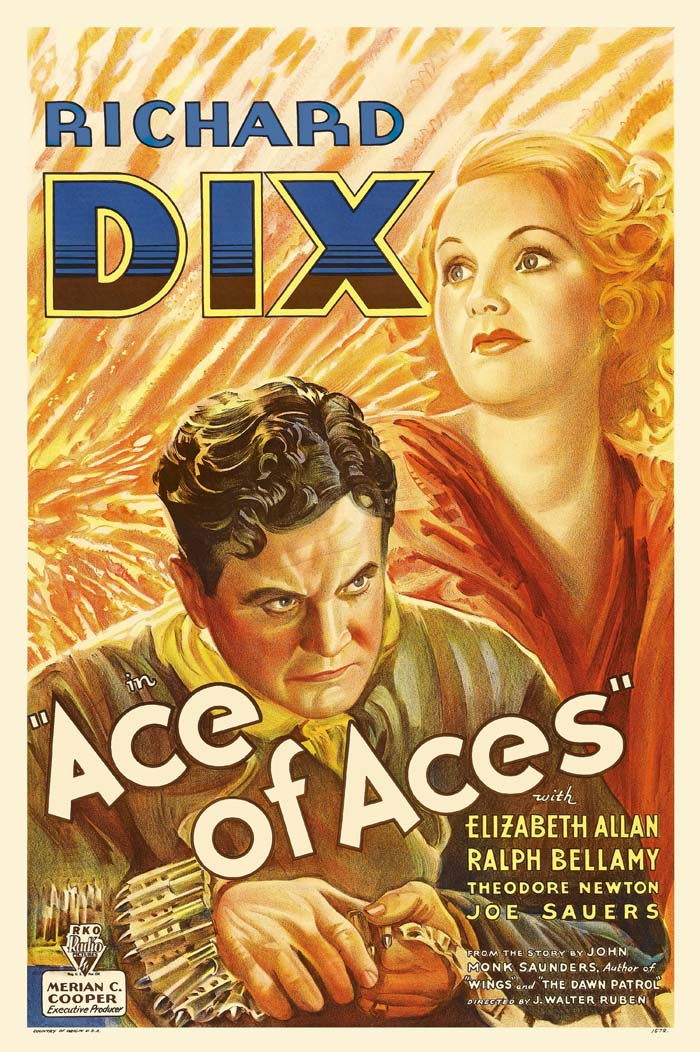 Ace of Aces (1933) vintage movie poster