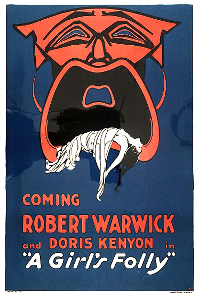 A Girl's Folly (1917) vintage movie poster
