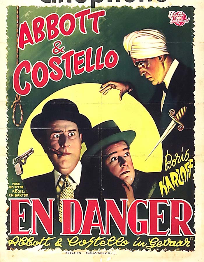 Abbott and Costello Meet the Killer, Boris Karloff (1949) vintage movie poster